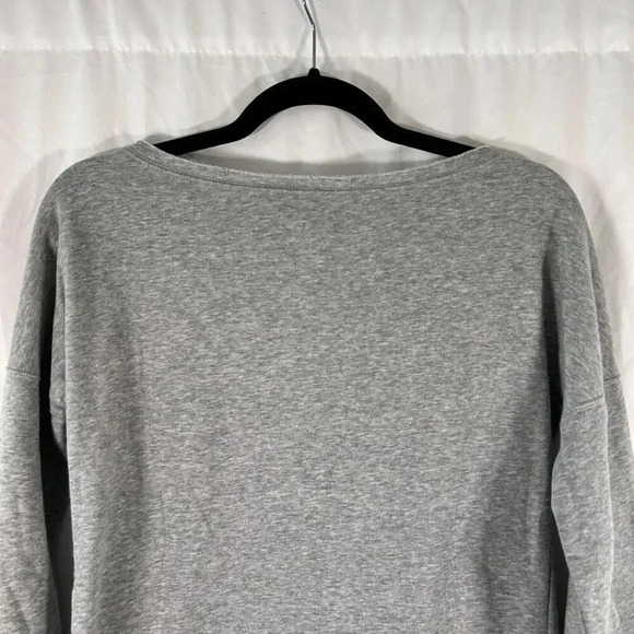 Under Armour Sweater Women's XS Grey Off the Shoulder UA Print Long Sleeve - Picture 7 of 8